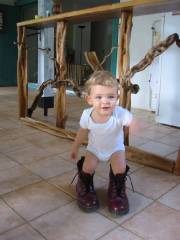 Kerian 65 Eh, eh j'ai mis les chaussures  papa !!!